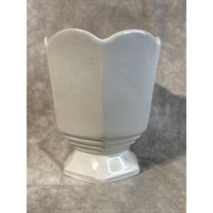 Frankoma Vintage Octagonal Planter Mold 65 White 6"